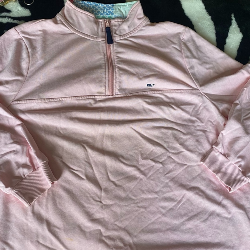 Vineyard Vines X Target Women’s Pullover Half Zip Pink Size 1X